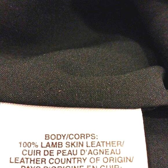 DKNYC Gauchos Buttery LAMB LEATHER Size 10 Black Crop Pants Wide Leg Modern Glam - Picture 5 of 12